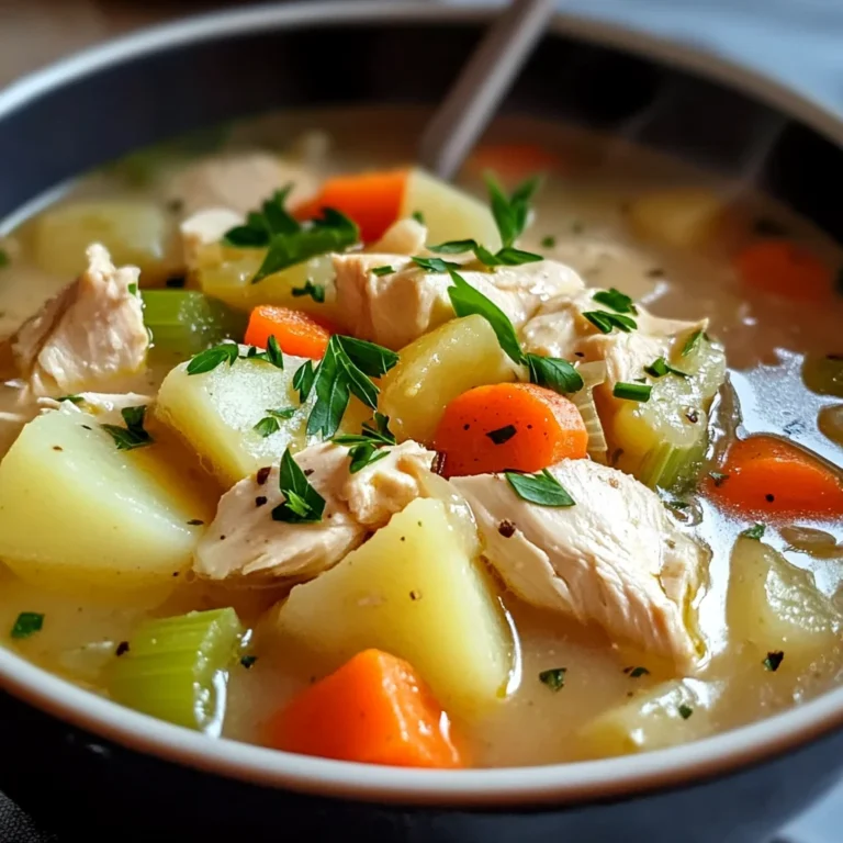 Comforting Chicken Soup with Potatoes