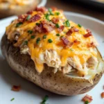 Crack Chicken Stuffed Baked Potatoes