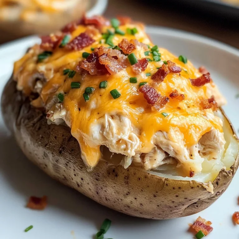 Crack Chicken Stuffed Baked Potatoes
