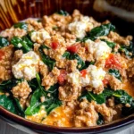 Creamy Ground Turkey & Spinach Protein Bowl