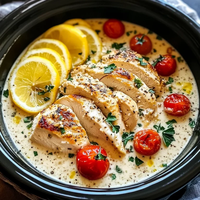 Crockpot Creamy Garlic Parmesan Chicken