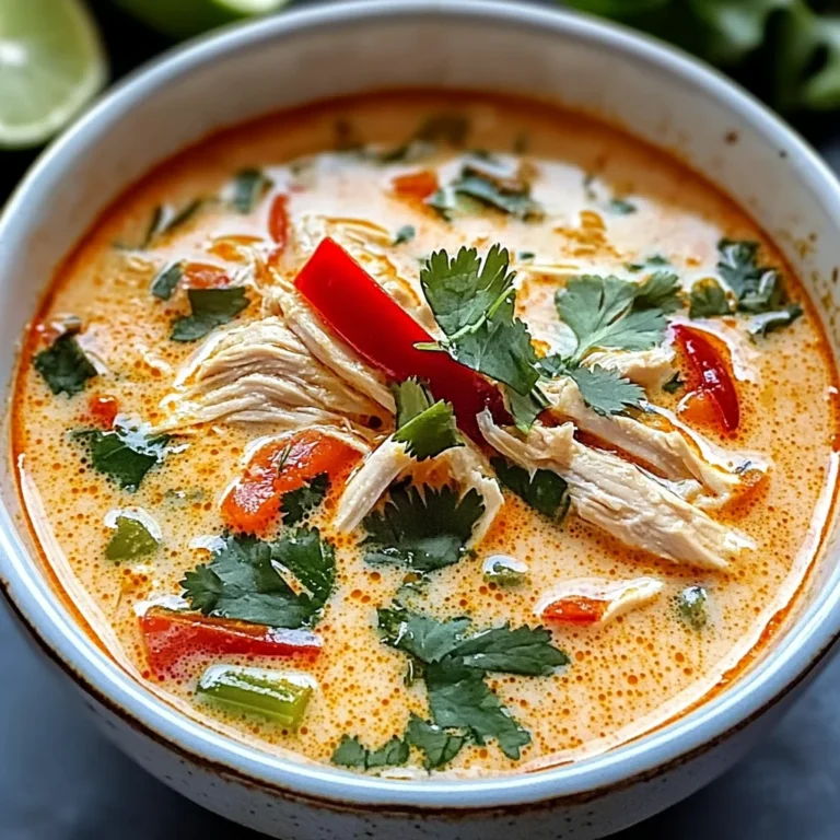 Easy Thai Coconut Chicken Soup
