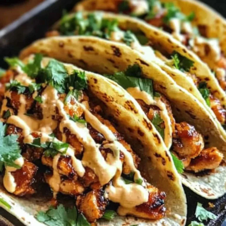 Garlic Butter Honey BBQ Chicken Tacos: Sweet, Savory & Irresistible!