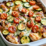 Mediterranean Chicken Zucchini Bake – Healthy, Flavorful & Easy!