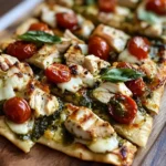Pesto Chicken Flatbread: A Delicious and Easy Recipe for Dinner
