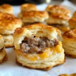 Sausage and Cream Cheese Biscuit Bites