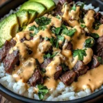 Steak Queso Rice