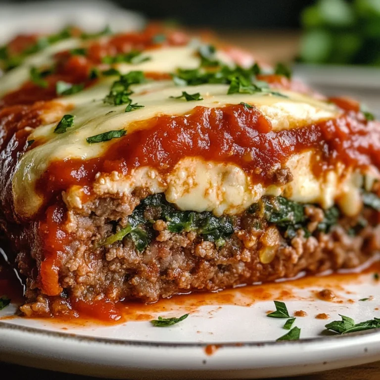 Stuffed Italian Meatloaf
