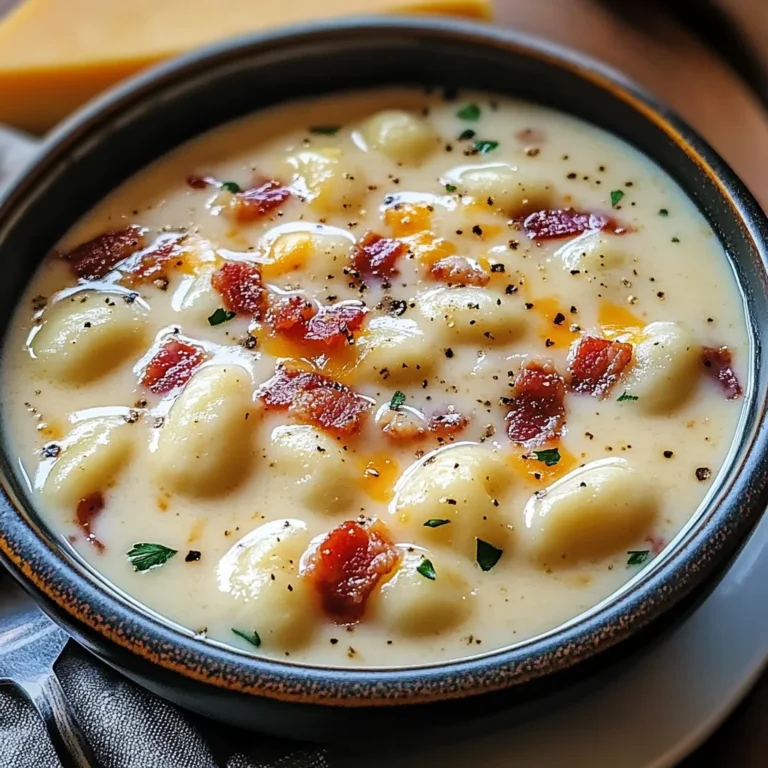 Turkey Bacon Cheddar Gnocchi Soup – A Rich and Creamy Comfort Meal